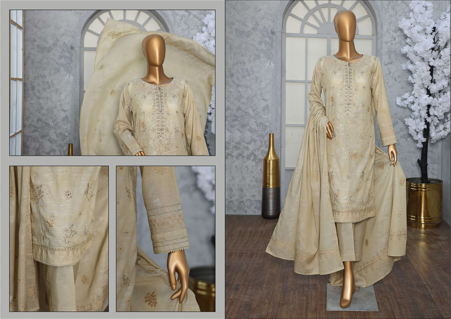 Valencia جيكارة Embroidered Collection