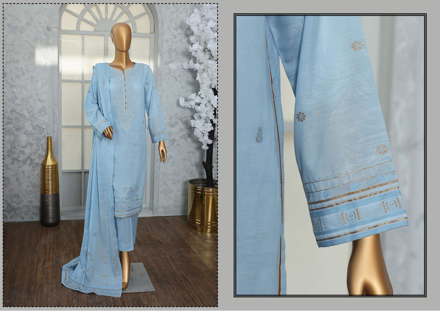 Valencia جيكارة Embroidered Collection